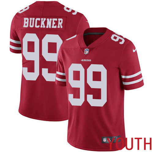 San Francisco 49ers Limited Red Youth DeForest Buckner Home NFL Jersey 99 Vapor Untouchable